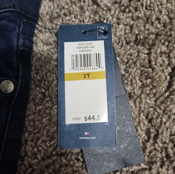 Tommy Hilfiger Toddler Boys Blue Jeans, Size 3t - Picture 3 of 4